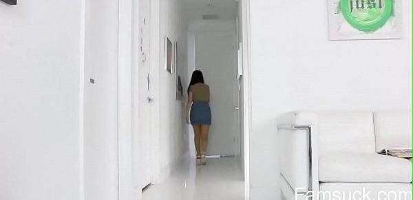  Step Brother and Sister Sneak Fuck Next to MOM  |FamSuck.com